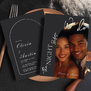 The Night Before We Do Arch Photo Rehearsal Dinner Invitation