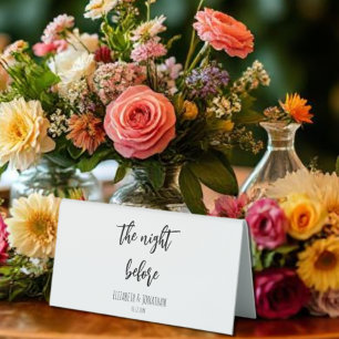 The Night Before Wedding Rehearsal Dinner