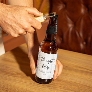 The Night Before Wedding Rehearsal Dinner Beer Bottle Label