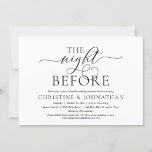 The Night Before, Wedding Rehearsal Dinner Invitation