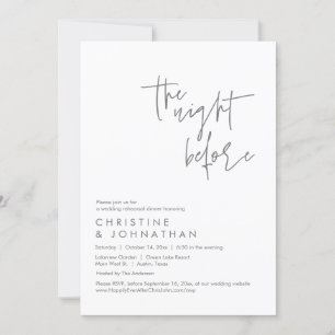 The Night Before, Wedding Rehearsal Dinner Invitation