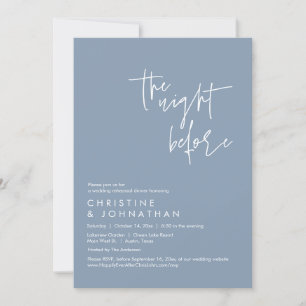 The Night Before, Wedding Rehearsal Dinner Invitation