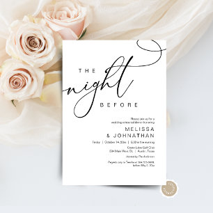 The Night Before, Wedding Rehearsal Dinner Invitation