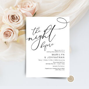 The Night Before, Wedding Rehearsal Dinner Invitation