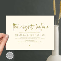 The Night Before, Wedding Rehearsal Dinner