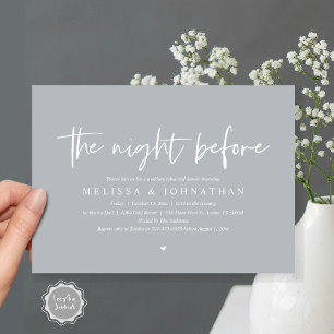 The Night Before, Wedding Rehearsal Dinner Invitation