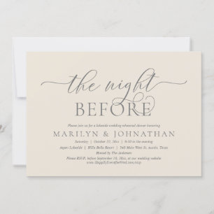 The Night Before, Wedding Rehearsal Dinner Invitation