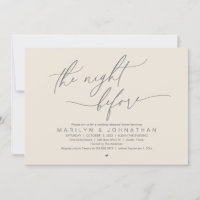 The Night Before, Wedding Rehearsal Dinner Party
