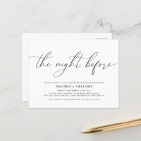 The Night Before Wedding Rehearsal Dinner