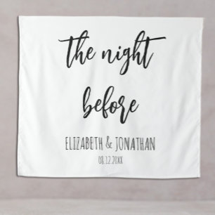 The Night Before Wedding Rehearsal Dinner Tapestry