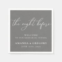 The Night Before Wedding Rehearsal Dinner Welcome