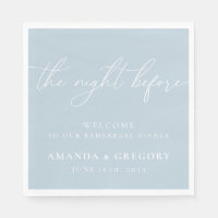The Night Before Wedding Rehearsal Dinner Welcome
