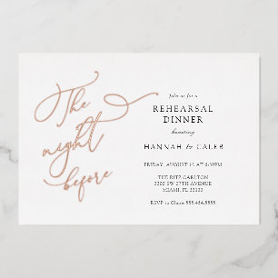 The Night Before Wedding Rehearsal Real