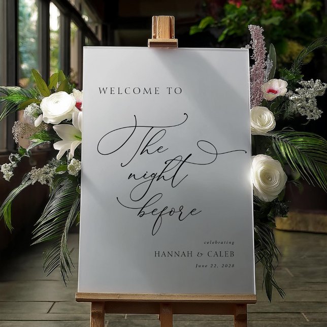 The Night Before Wedding Rehearsal Welcome Acrylic Sign (Creator Uploaded)