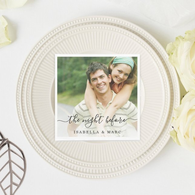 The Night Before with Photo Rehearsal Dinner Napkin (Creator Uploaded)