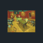 The Night Café by Vincent van Gogh (1888) Canvas Print<br><div class="desc">The Night Café (French: Le Café de nuit) is an oil painting created by Dutch artist Vincent van Gogh in September 1888 in Arles.</div>