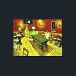 The Night Cafe by Vincent van Gogh Canvas Print<br><div class="desc">The Night Cafe,  fine art painting by Vincent van Gogh</div>