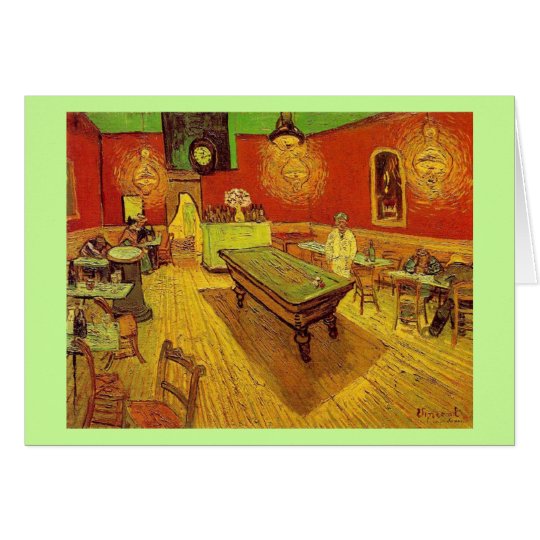The Night Cafe by Vincent Van Gogh Card