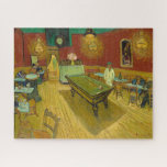 The Night Cafe by Vincent van Gogh Jigsaw Puzzle<br><div class="desc">Vincent van Gogh - The Night Cafe,  1888. 
Vincent Willem van Gogh (1853-1890) was a Dutch Post-Impressionist painter who posthumously became one of the most famous and influential figures in Western art history.</div>