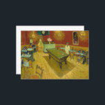 The Night Cafe by Vincent van Gogh Thank You Card<br><div class="desc">Vincent van Gogh - The Night Cafe,  1888. 
Vincent Willem van Gogh (1853-1890) was a Dutch Post-Impressionist painter who posthumously became one of the most famous and influential figures in Western art history.</div>