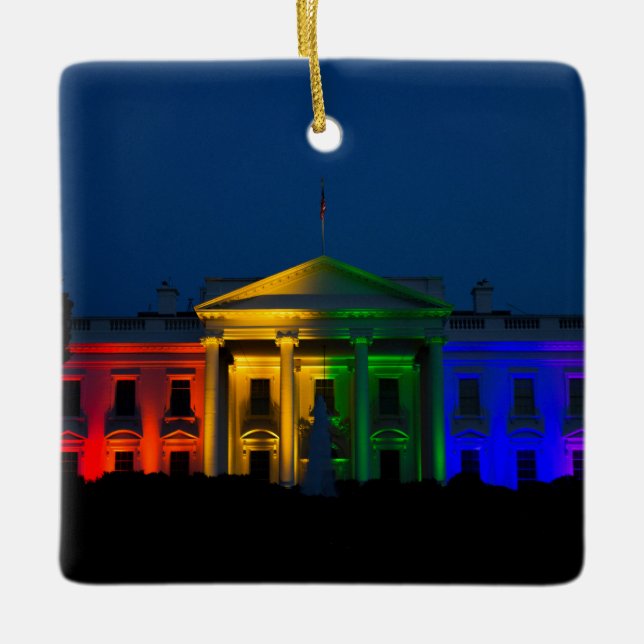 The Night Gay Marriage Became Legal in America Ceramic Ornament (Front)