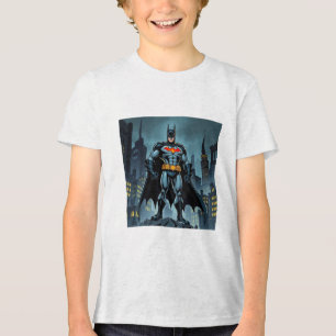 The Night Guardian Kids’ T-Shirt – Comic Hero Insp Tri-Blend Shirt