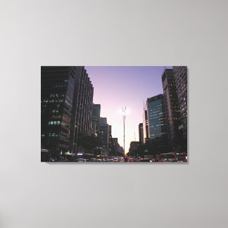 The Night In The Paulista Avenue - Sao Paulo Canvas Print