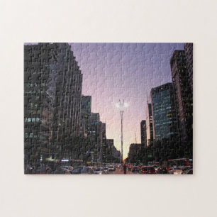 The Night In The Paulista Avenue - Sao Paulo Jigsaw Puzzle