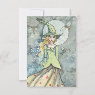 The Night is Young Wich Halloween Postcard