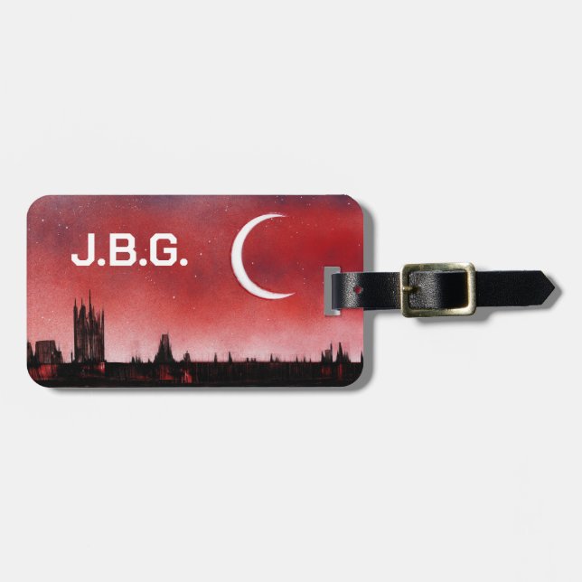 The Night Life Luggage Tag (Front Horizontal)