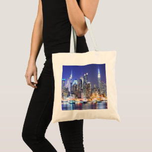 The Night Lights of the City Tote Bag