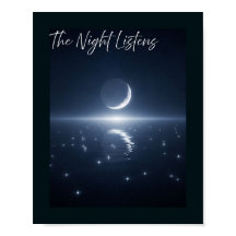 🖼️ The Night Listens – Crescent Moon & Star