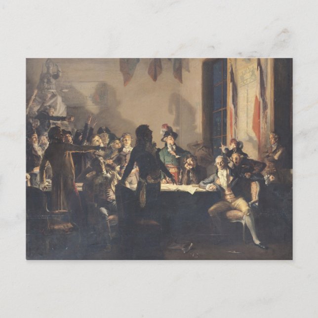 The Night of the 8th and 9th Thermidor Postcard (Front)
