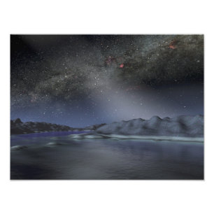The night sky from a hypothetical alien planet 2 photo print