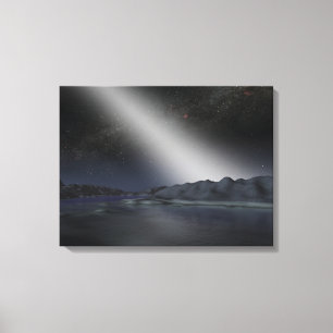 The night sky from a hypothetical alien planet canvas print
