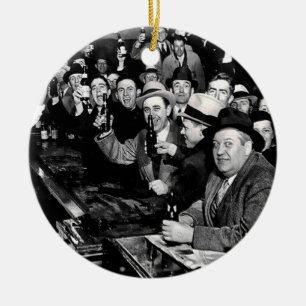 The Night The Prohibition Ended Ceramic Tree Decoration