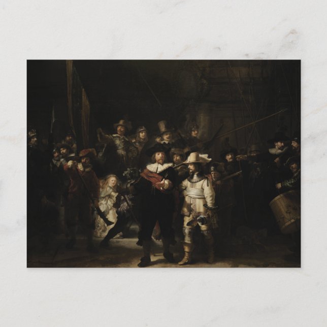 The Night Watch by Rembrandt van Rijn Postcard (Front)