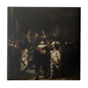 The Night Watch by Rembrandt van Rijn Tile