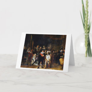 The Night Watch, Rembrandt, 1642 Card