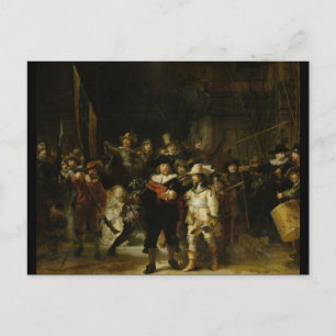 The Night Watch, Rembrandt of Rhine Postcard