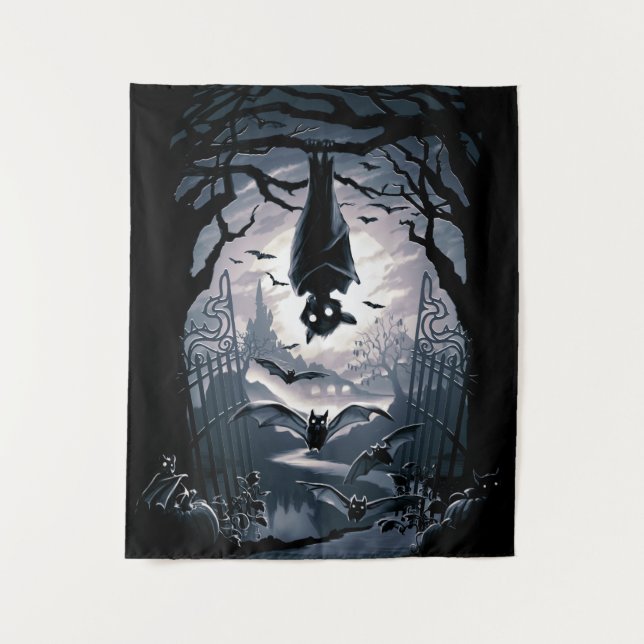 The Night Welcomes You Tapestry (Front)