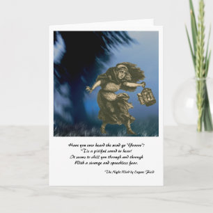 The Night Wind Halloween Fall Greeting Card