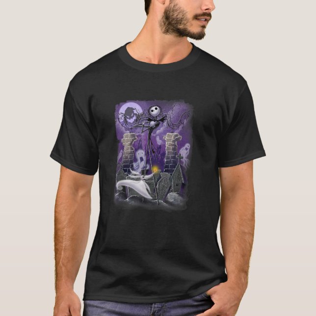 The Nightmare Before Christmas Jack Zero Graveyard T-Shirt (Front)