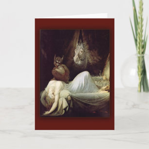 The Nightmare  by Henry Fuseli, 1781 Card