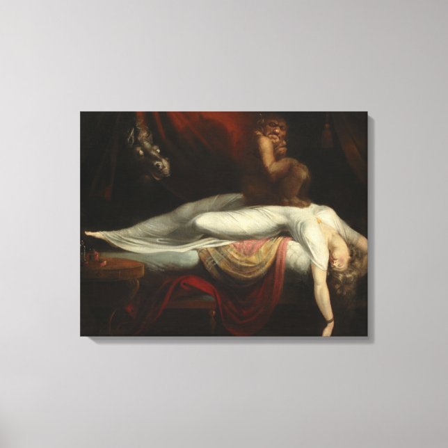 The Nightmare (by Henry Fuseli) Canvas Print (Front)