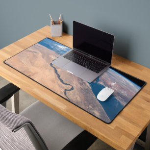 The Nile River, Red Sea And Mediterranean Sea. Desk Mat