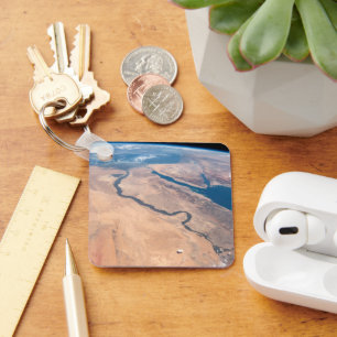 The Nile River, Red Sea And Mediterranean Sea. Key Ring