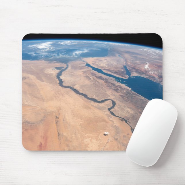 The Nile River, Red Sea And Mediterranean Sea. Mouse Mat (With Mouse)