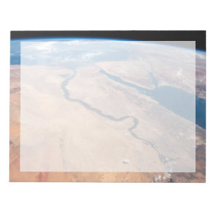 The Nile River, Red Sea And Mediterranean Sea. Notepad