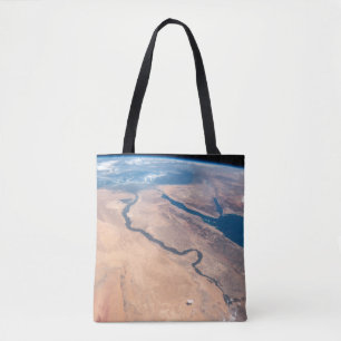 The Nile River, Red Sea And Mediterranean Sea. Tote Bag